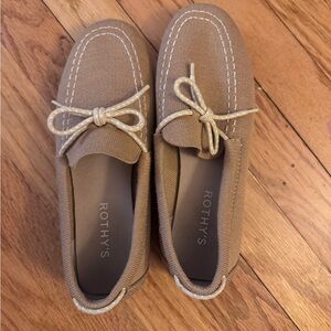 Rothy's Women's Brown Loafers with Bow Detail